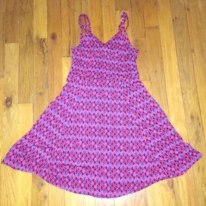 Geometric Patterned Multicolored Dress